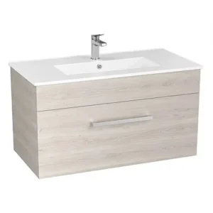 York Wall Vanity White Oak Wellington
