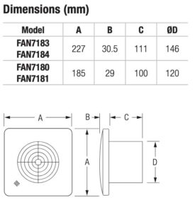 125mm-bathroom-extract-fan-wellington-manrose-dimensions